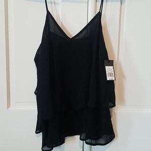Mossimo Black Tank/Blouse NWT Size Large